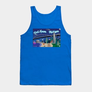 Port Huron Michigan Vector Art Tank Top